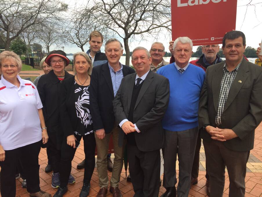 Announced: Shadow Minister for Local Government Peter Primrose visited Taree to launch the Country Labor team for the MidCoast Council election.