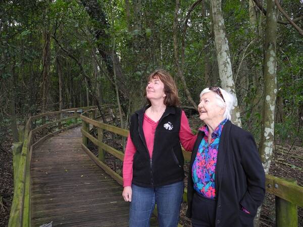 Kerryn Parry-Jones and her mother Gwen Parry-Jones at the Wingham Brush last week. 