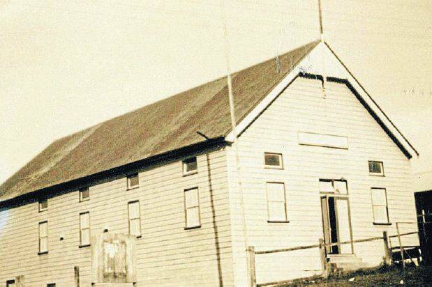 An historic photo of Tinonee’s Memorial School of Arts: interesting to see how little has changed in the past 100 years.