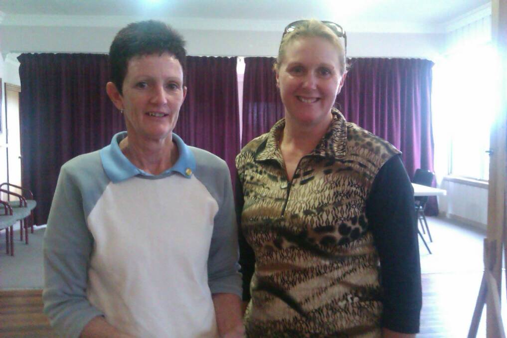 Deb Stewart (left) has won the monthly medal and Jo Stinson won Division 1 nett
