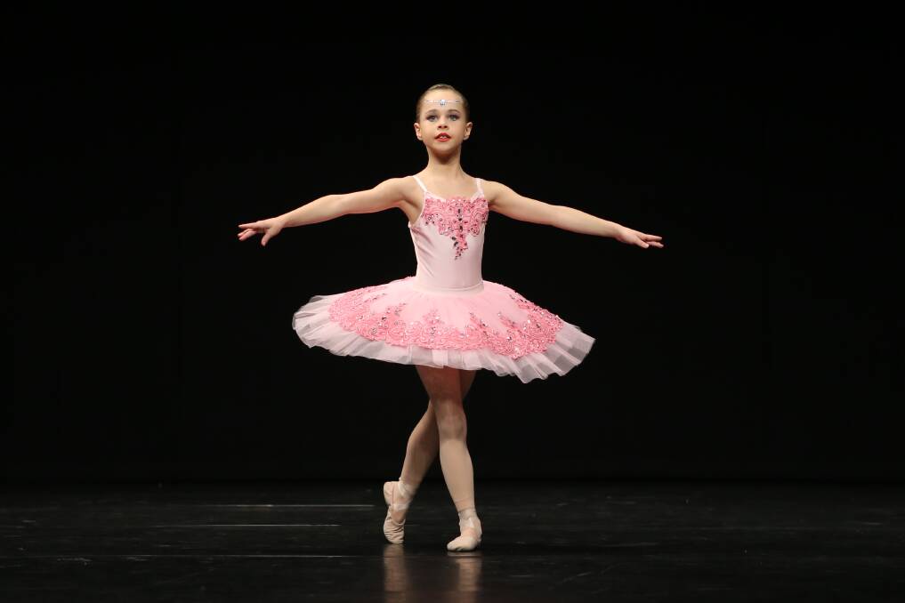Coco Huebner (Forster Tuncurry) won Section 501 District Classical Ballet Solo eight years and under (pictured above) as well as Section 520a District Modern Expressive Solo 10 years and under.