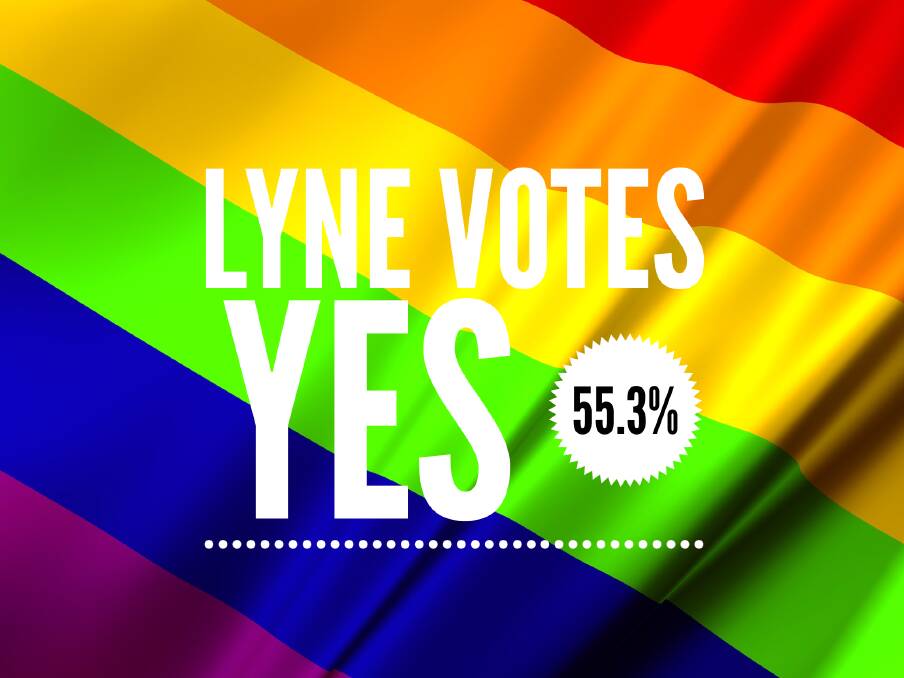 Majority yes vote to marriage equality in Lyne