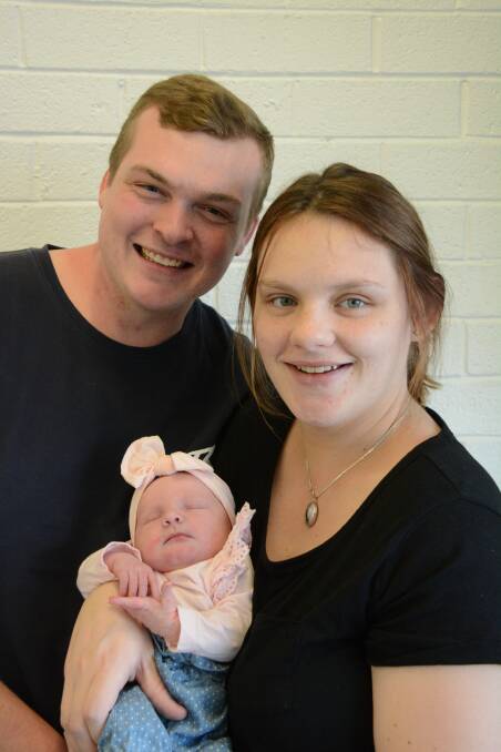 New arrival: Shaun Hicks and Letitia Ladmore have welcomed a baby girl, Maia. Photo: Scott Calvin.