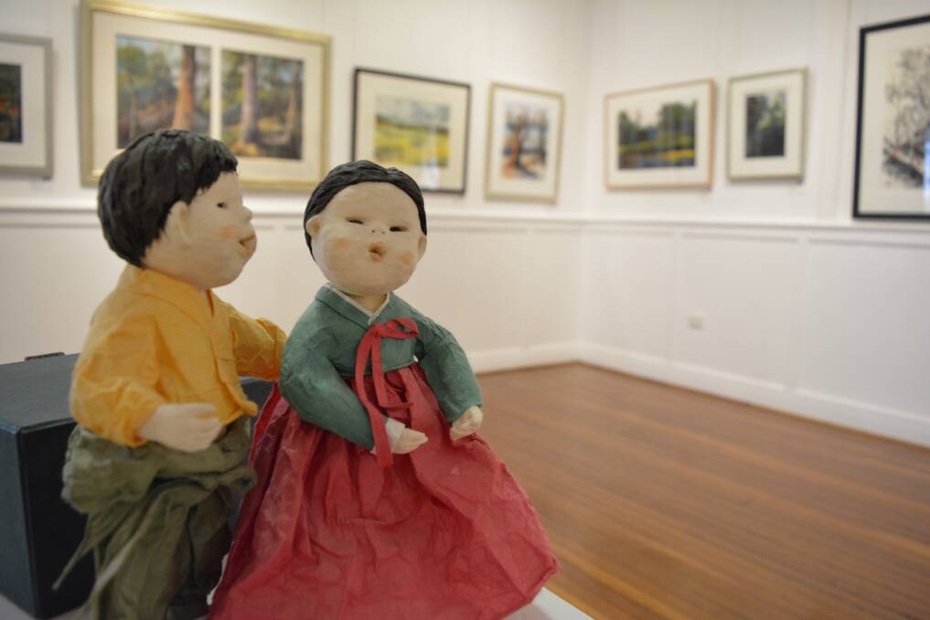 On show: The All Around Us art exhibition at Gloucester Gallery features the work of Korean born and now Sydney-based artists, Cecelia and Mee.