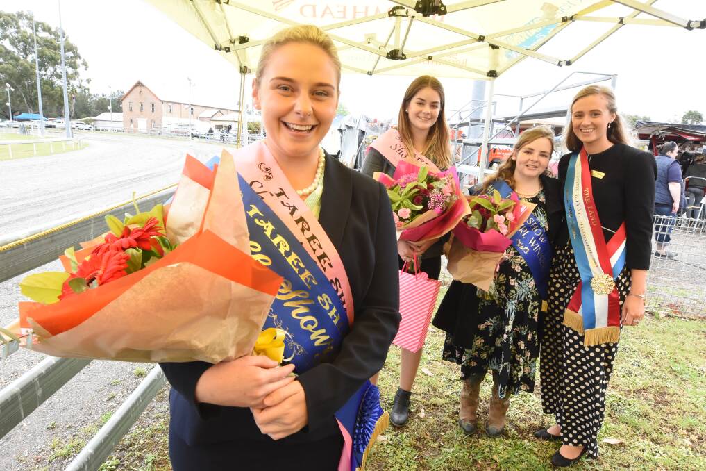 Announcement: Taree Showgirl Courtney Robertson, entrant Brooke Anderson, last year's showgirl Sam Goodwin and The Land Sydney Royal Easter Show winner for 2018, Nikki Gibbs from Wauchope.