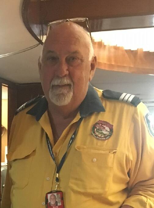 Wallaby Joe Rural Fire Service captain Bob Pope.