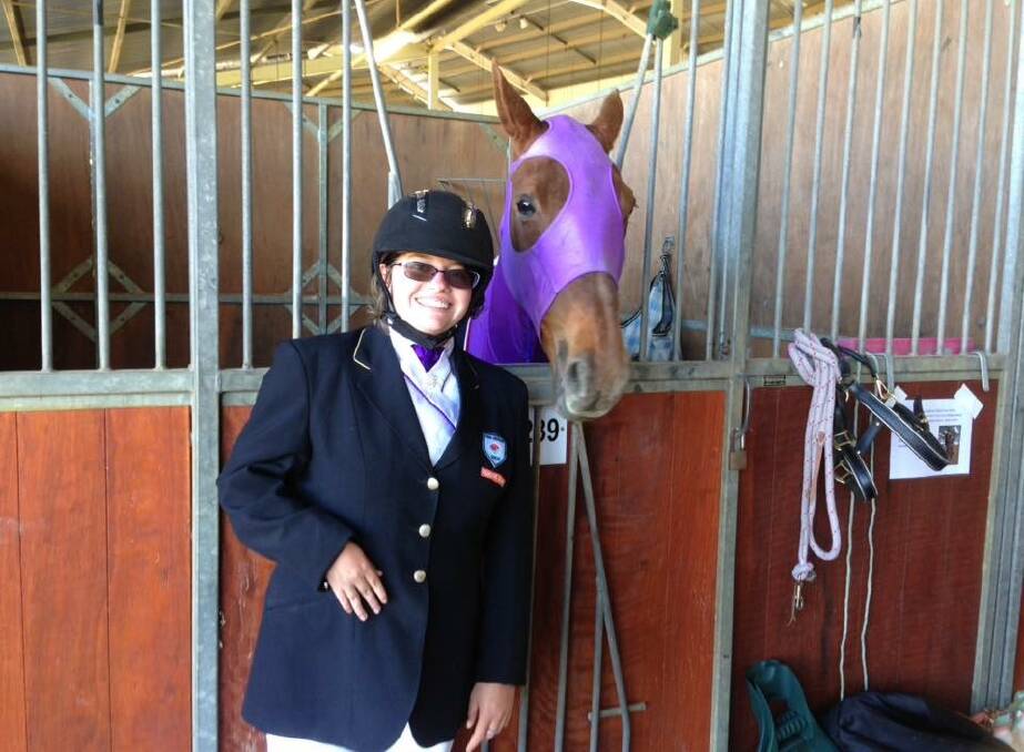 Mikaela and Rappa at the Sydney CDI 2017, where she was named the reserve champion.