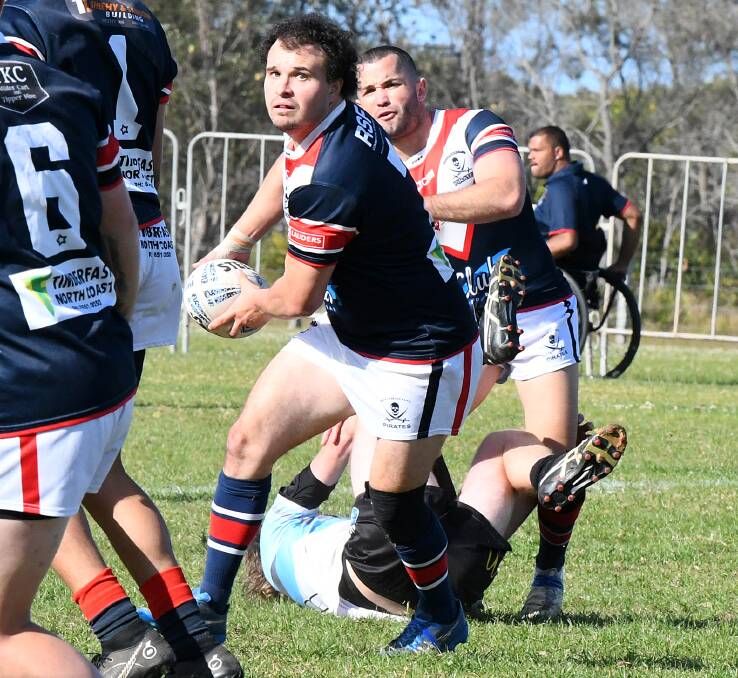 Jordan Worboys has been hampered by a leg injury but is expected to start for the Pirates in the clash against Wauchope at Old Bar.