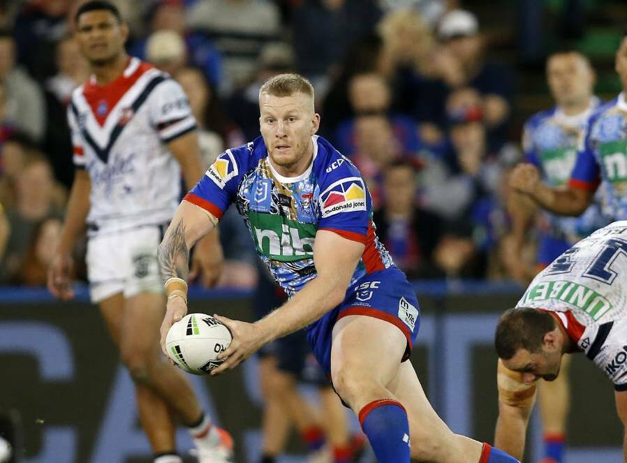 Mitch Barnett has extended his contract with the Newcastle Knights. Photo Newcastle Herald,