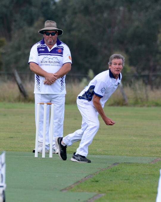 Simon Miller from Pacific Palms third grade bowling against Taree United.