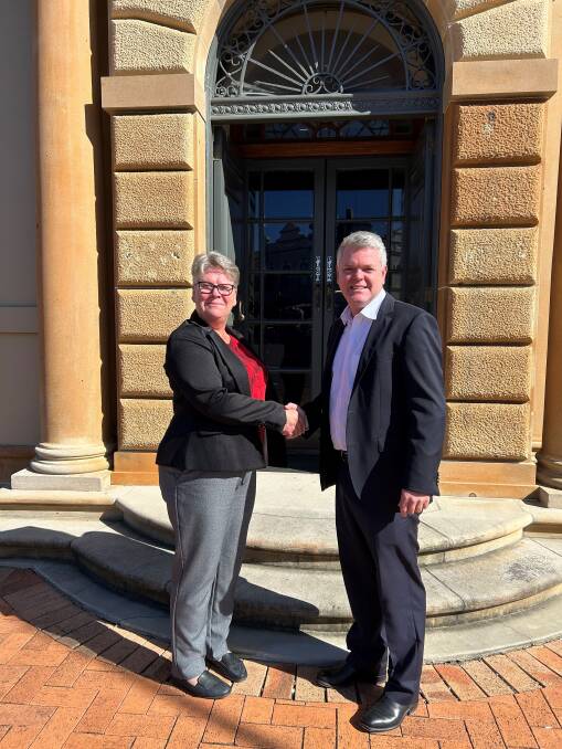 Justin Stack welcomes Sandra Jeremy to Stacks Law Firm in Taree. Picture supplied