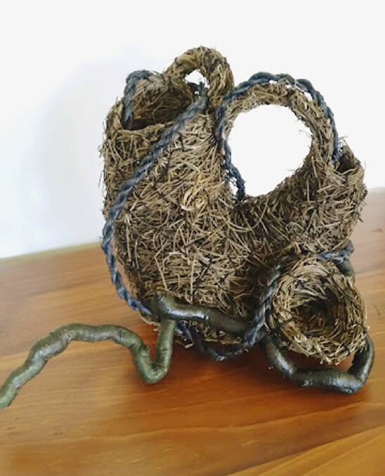 Contemporary basketry by Lyn Bemet. Photo supplied
