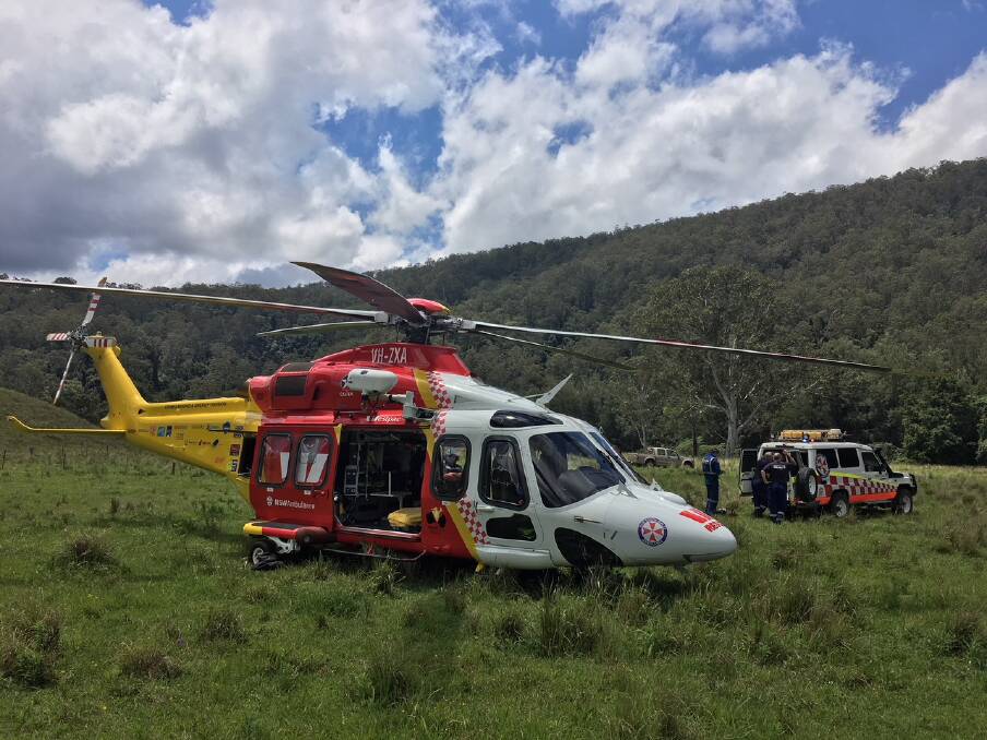 Photo from the scene provided by Westpac Rescue Helicopter Service. 