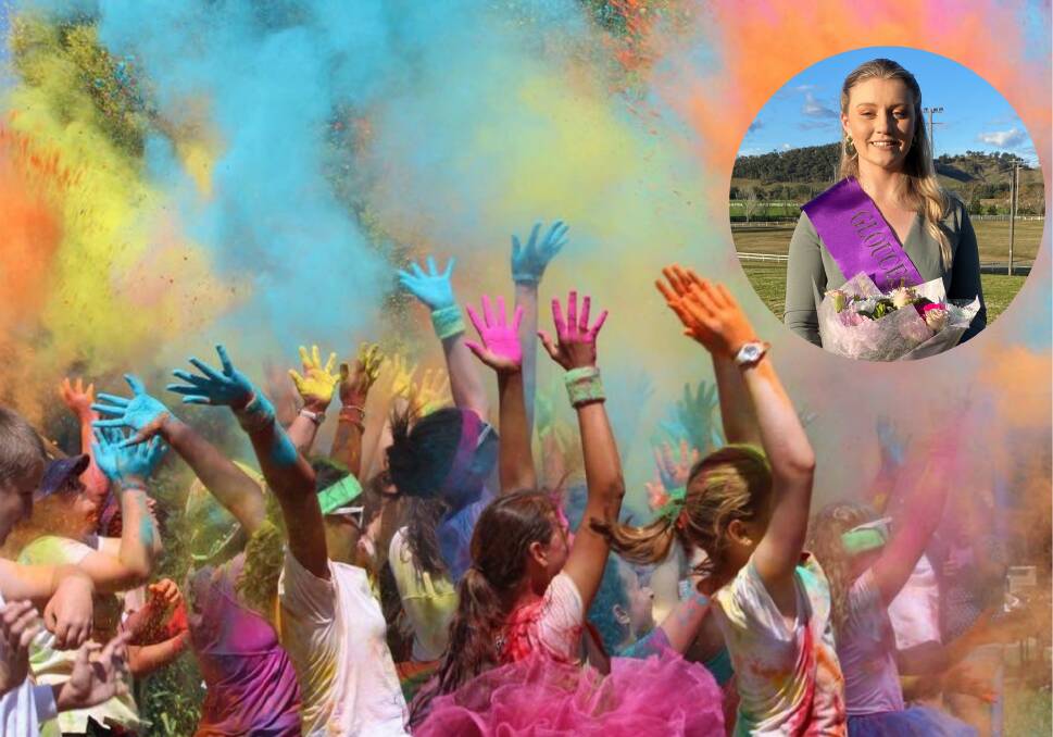 Gloucester Showgirl Taylah Eyre-Hughes (insert) is organising a colour run as part of the 2021 Gloucester Show.