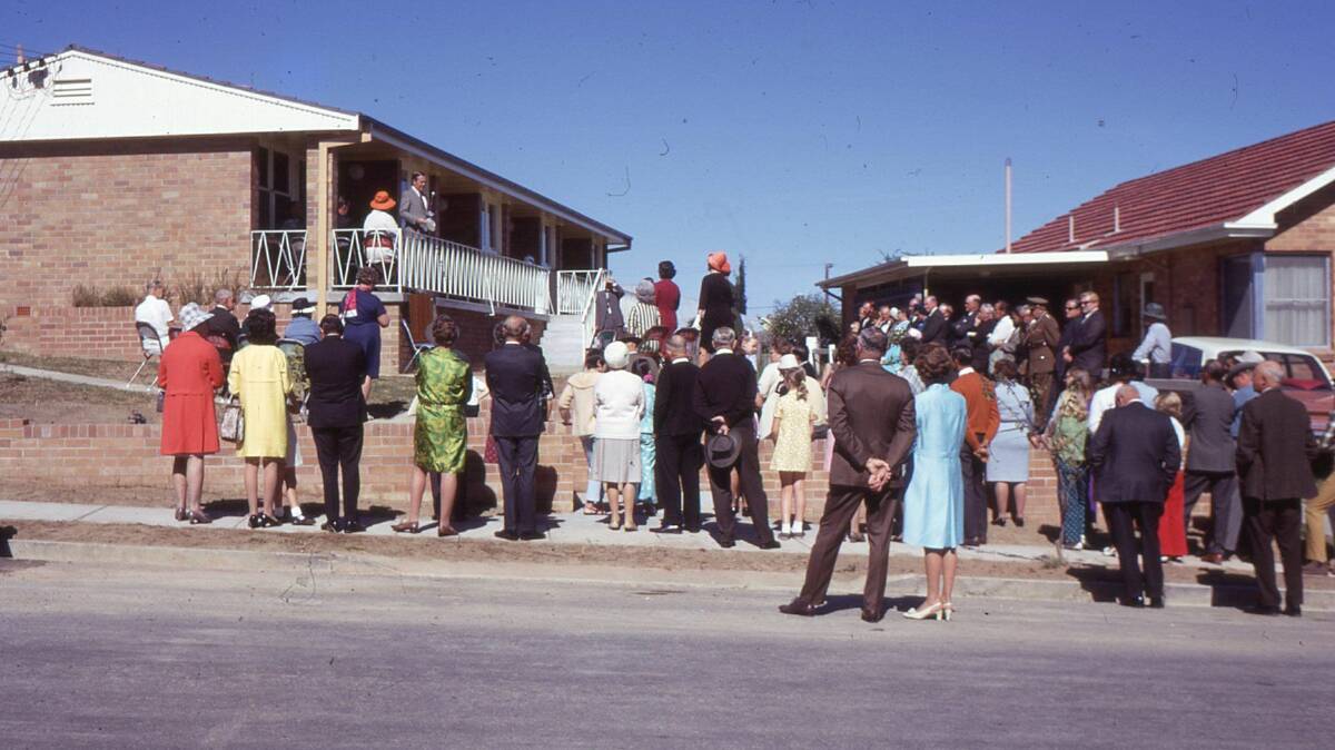 Gloucester Aged Care Units: Gloucester Apex Club was integral in the opening of the Gloucester aged care units in 1970. Photo Gloucester Historical Society