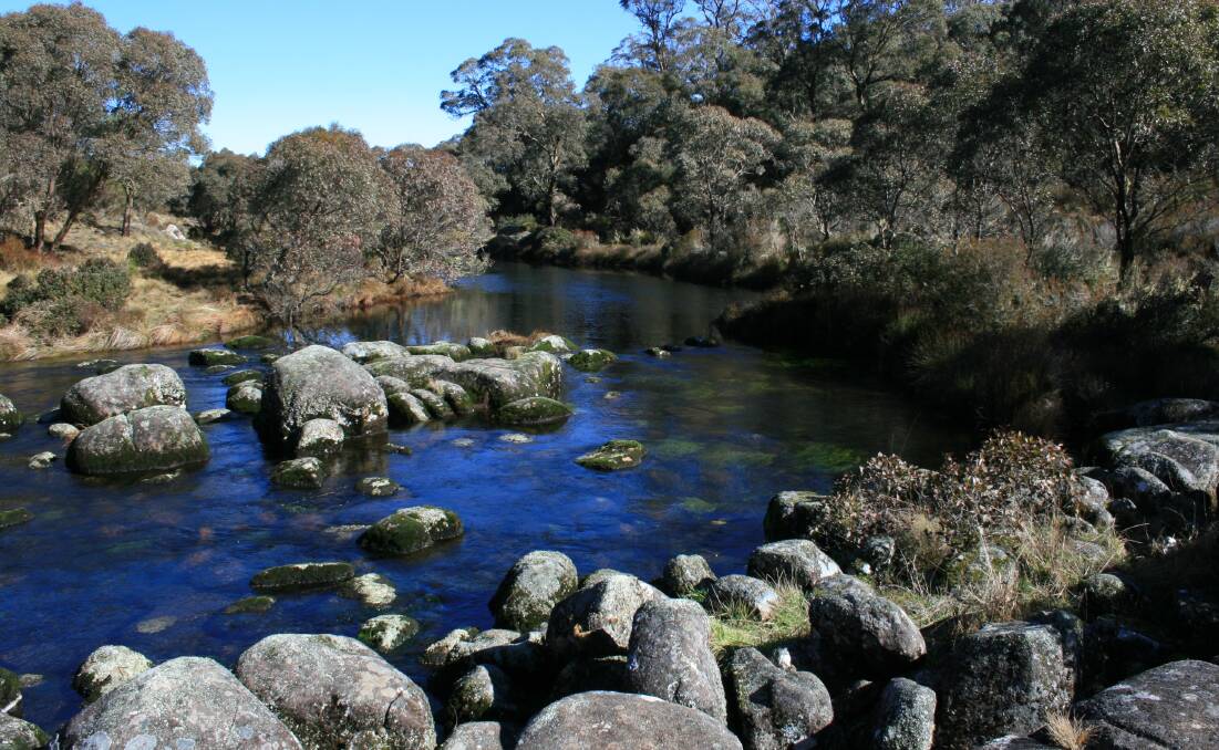 Junction Pools, accessed via the trail and a popular remote camping area accessed by 4WD and walking. Photo. Courtsey of NPWS