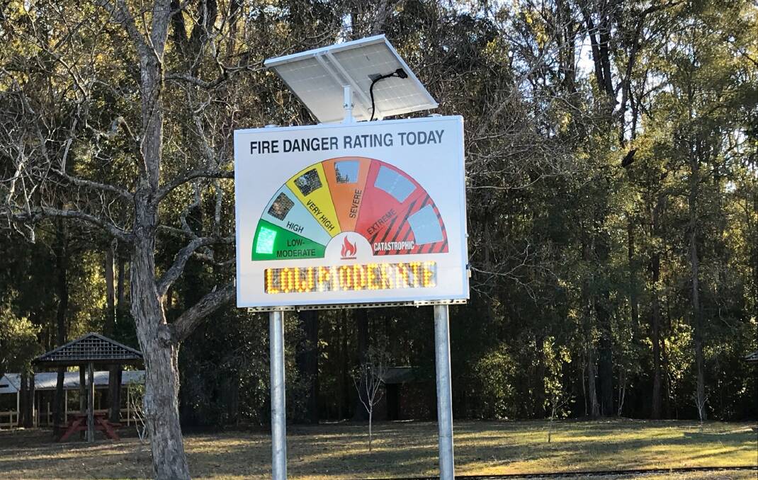 New sign installed at Lions Reserve, Yippon Creek. Photo supplied