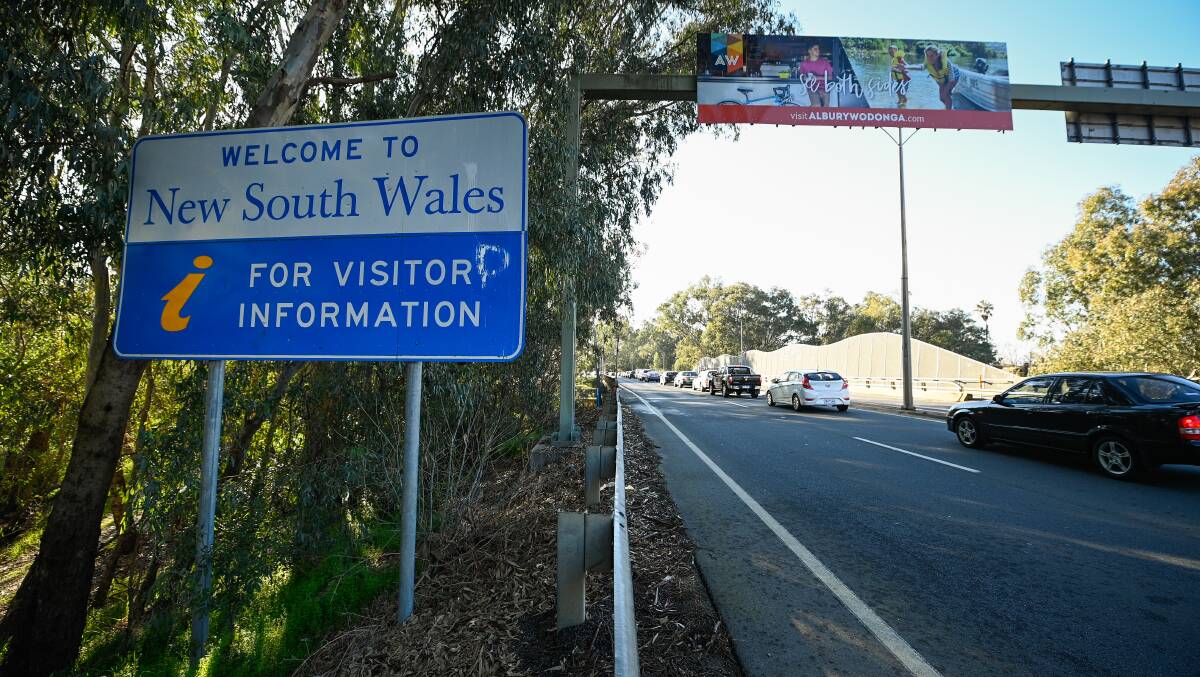 CLOSED: The NSW border with Victoria remains shut down to all be permit holders. Picture: Border Mail