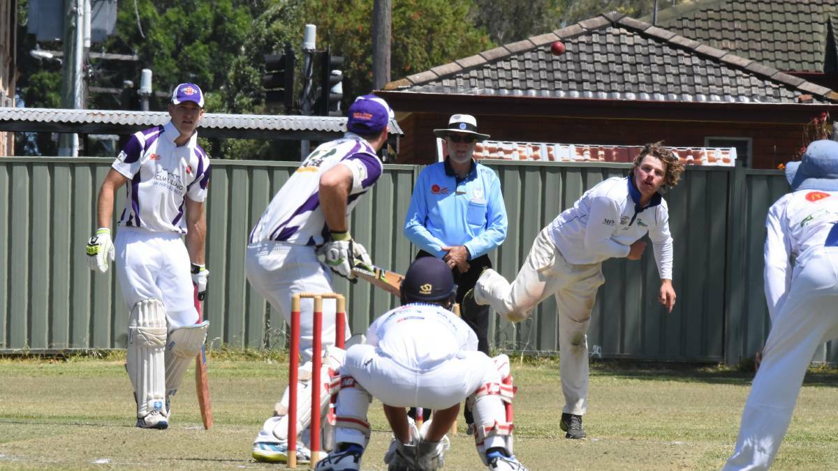 Wingham captain Michael Rees bowling against United in a premier league clash this season.The teams met on Saturday in the opening T20 round.