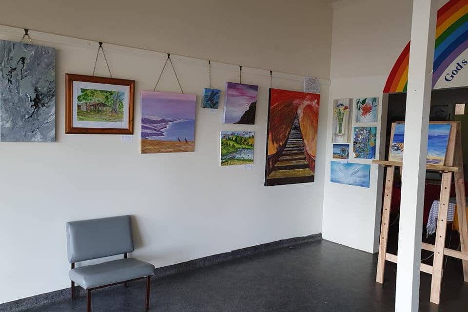 Artworks on display at the Art and Soul Gallery in Wingham.