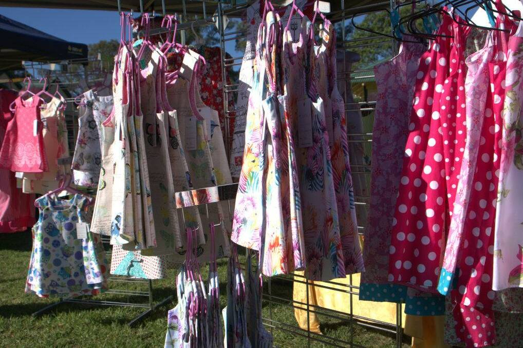 The Shirt Lady will have handmade dresses for little girls at the Wingham Farmers' Market.