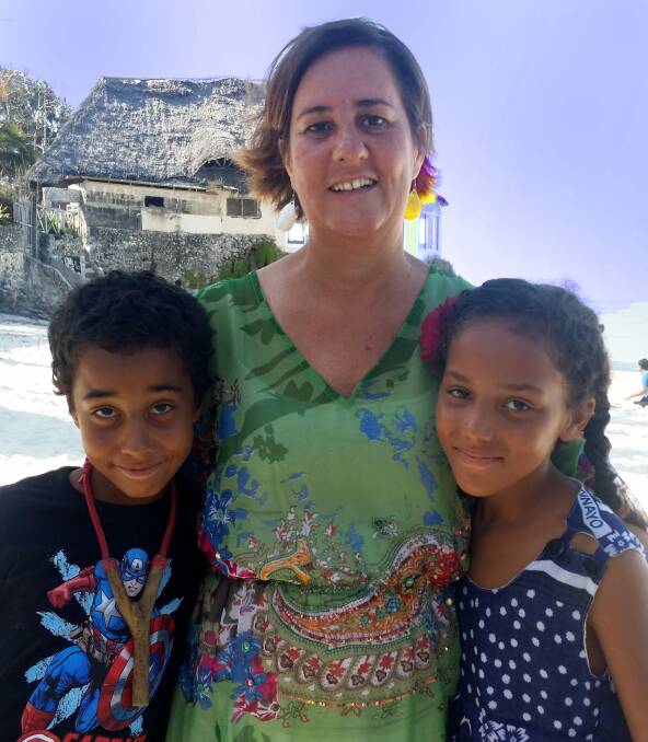 Natalie and her children Nzige and Lilly are enjoying the beachside life of Zanzibar while exploring the children's Tanzanian heritage.