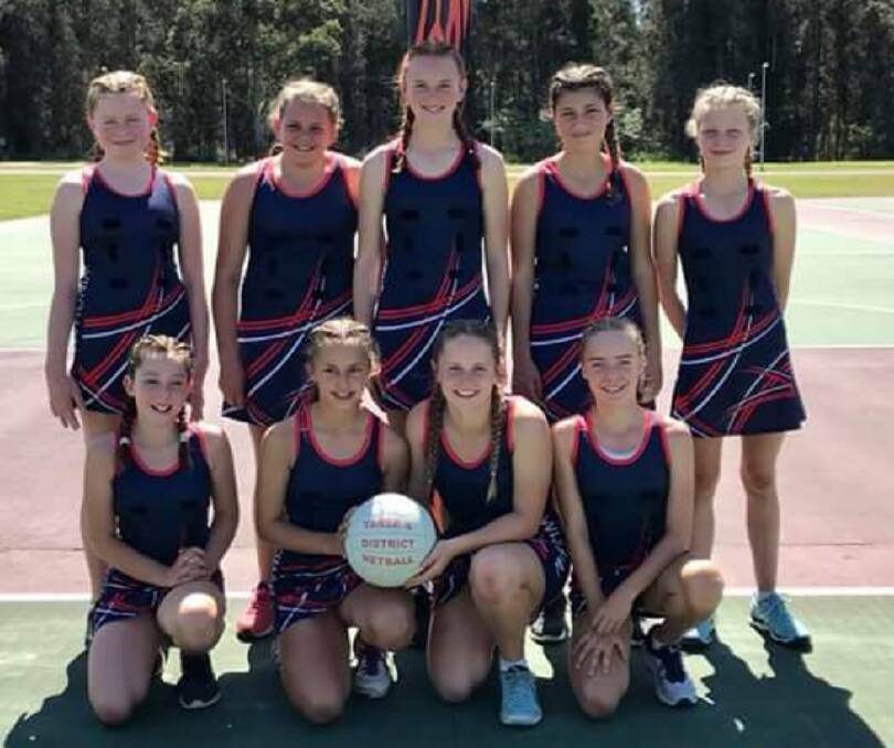 Grand final winners: Wingham Whirlwinds, back row: Jade Coe, Bree Urquhart, Lacey Kelly, Bella Flewitt, Ellodi Taylor-Wilson. Front row: Elissa Boyle, Ellie D'Elboux, Lilia Taylor and Pia Anker. Photo: Submitted. 