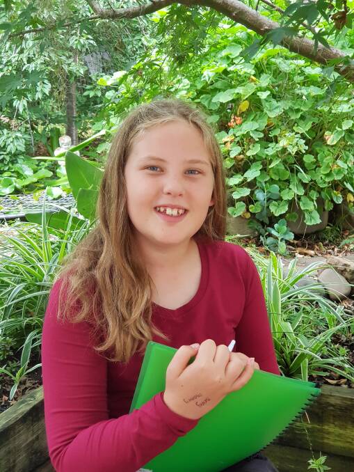 First book: The Little Lady author and Bobin Public School student Maia Oates. Photo: Supplied