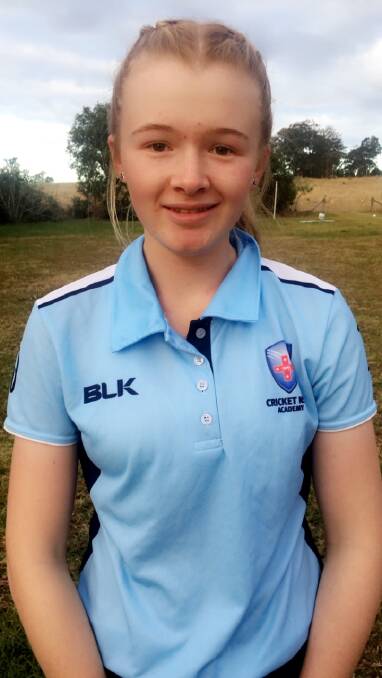 Jaimee-Lee Woolfe of Burrell Creek will take part in the United Kingdom Girls Cricket Development Tour.