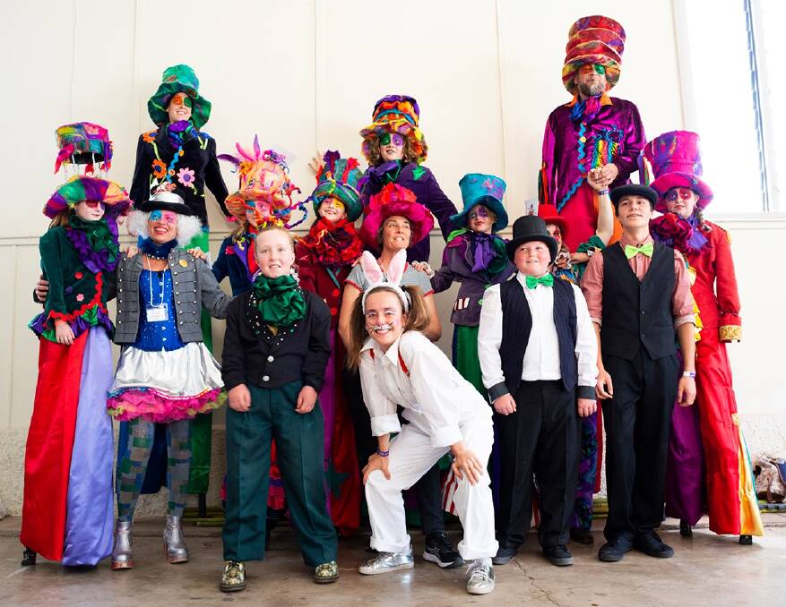 Vibrant: Students of Circartus, the Wingham based circus school known for their colourful performances. Photo: Supplied