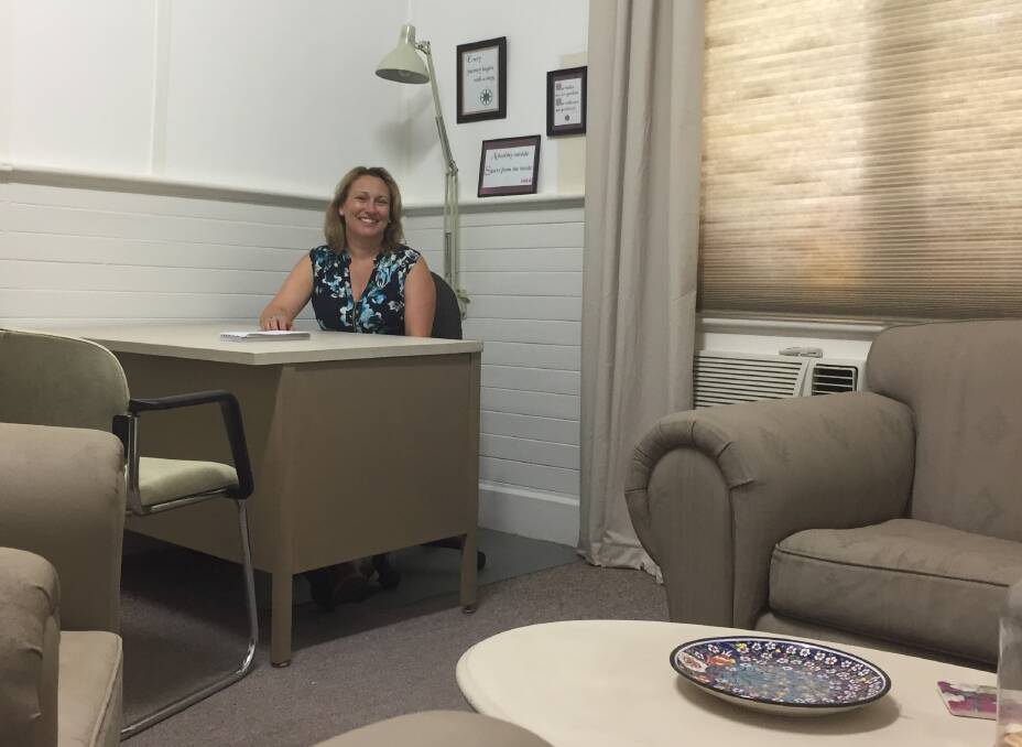 Flexible working: Kaycee Wisemantel of the Primary Health Network checking out the office space for hire at Bent Street Business and Health Hub.