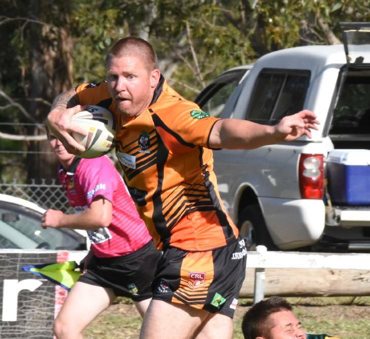 Danny Russell proved to be the game breaker for Wingham Tigers in the 23-22 win over Old Bar in the Group Three Rugby League game at Old Bar. File photo.