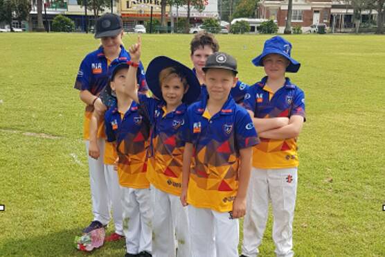 Birthday boy: Oliver Barry enjoying the game with his Under 10's team mates. Photo: Supplied