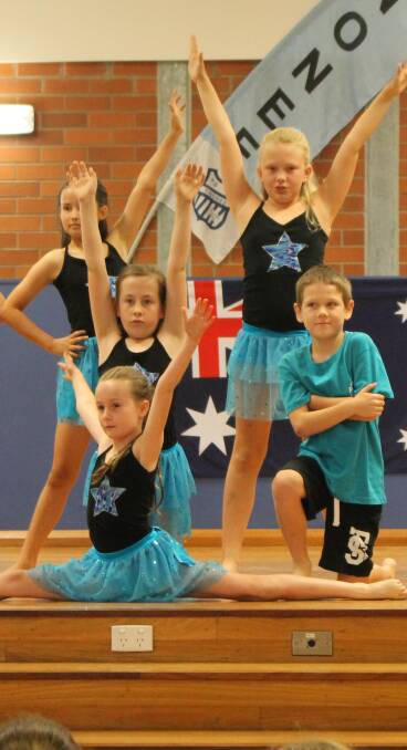 Well done: Some of the Tinonee Public School Dance Group performing for the Tinonee Red Cross and Tinonee Friendship Group Christmas gathering.