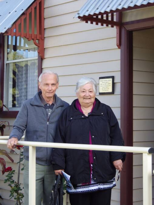 Welcome: John and Lyn Campbell of the Central Coast who visited the Tinonee Museum researching Abbott Family relatives.