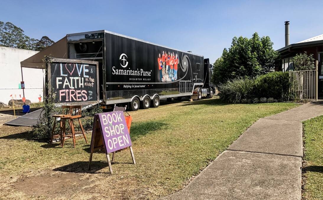 OneLife Church in Muldoon Street, Taree will be homebase for the truck and volunteers until December 20. Photo: Ainslee Dennis.
