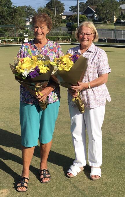The lovely umpires: Lillian Cross and Pam Weir did a great job throughout the championships. Photo: supplied
