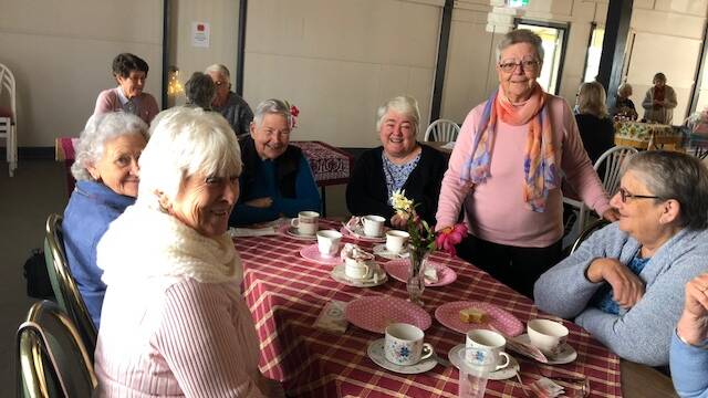 Spinners Biggest Morning Tea: a table of 'friends from tai chi'. Photo: submitted