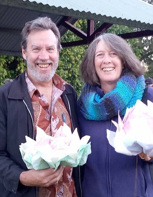 Andrew Steed from NSW Office of Environment and Heritage in Coffs Harbour, and his wife Donella. Photo: Clare Rourke