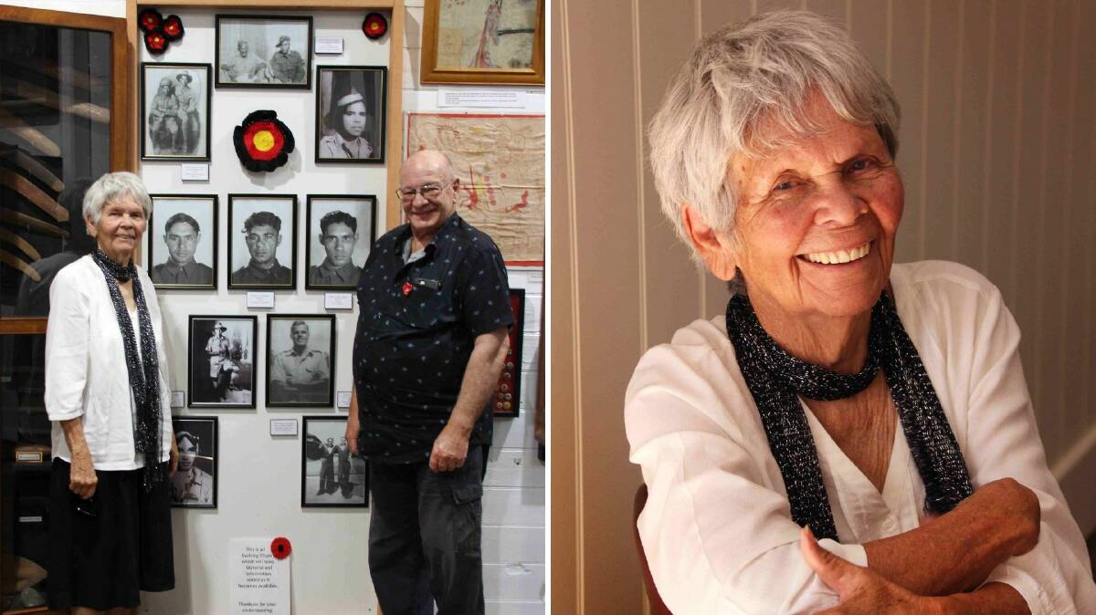 Aunty Barbara Clarke OAM and Wingham Museum curator Terry Tournoff at the official unveiling of the new Aboriginal exhibit. Photos: Darryl Gregory