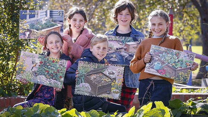 Sustainable gardening stamps focus on seeding future generations