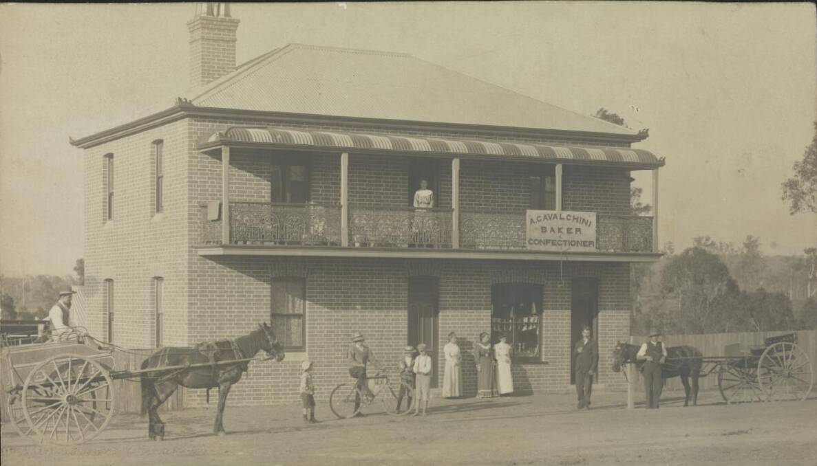 Alfred Cavalchini, baker and confectioner, was an early tenant at 89 Isabella Street, Wingham now ‘Bent on Life’. Photo: National Library of Australia