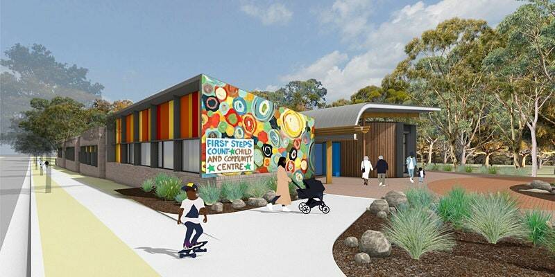 Artist's rendition of the First Steps Count Child and Community Centre to be constructed in Taree. Photo: supplied