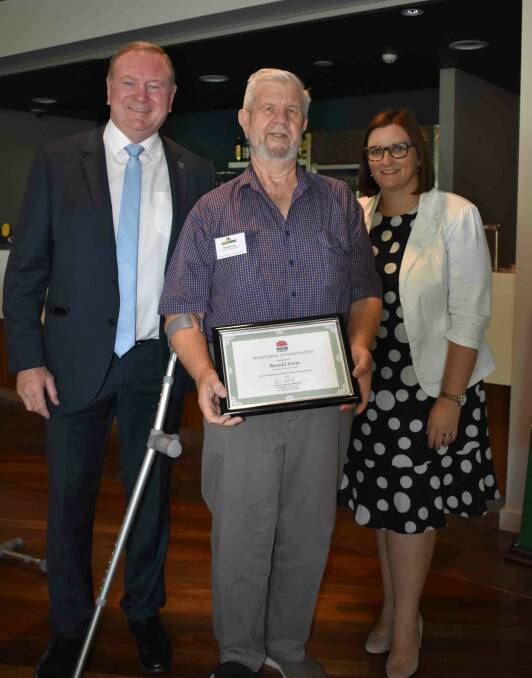 Ron Irwin was given an RSL Ministerial Commendation for his long association with the Wingham RSL Sub-branch.