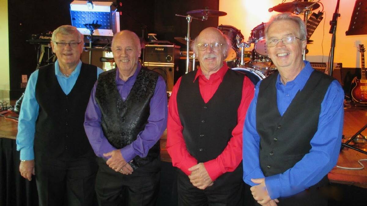 That's Rhythm: Allan Greedy, Warren Cliff, Ean Martin and Keith Shortland will be leading the musical way at the Diggers Ball. Photo: submitted