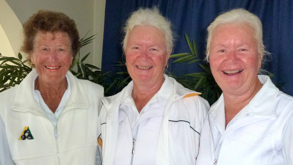 Wingham Bowling Club Triples women Champions for 2017 are Lillian Cross, Leonie Gilford and Chris Willey.