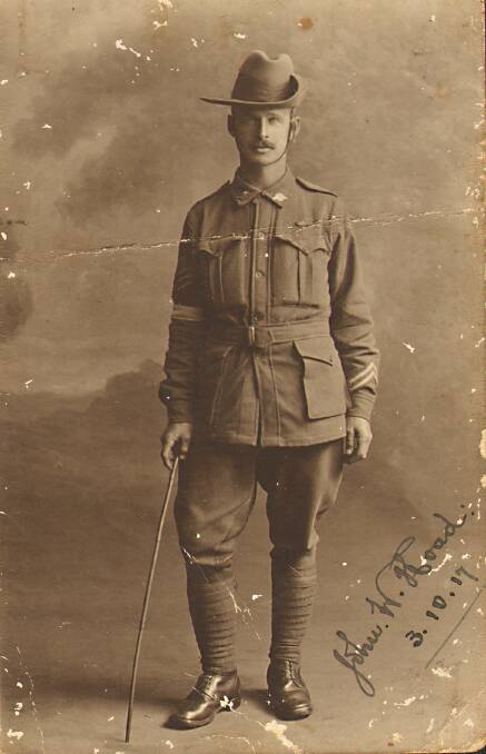 John William Hoad: photograph taken on October 3, 1917.