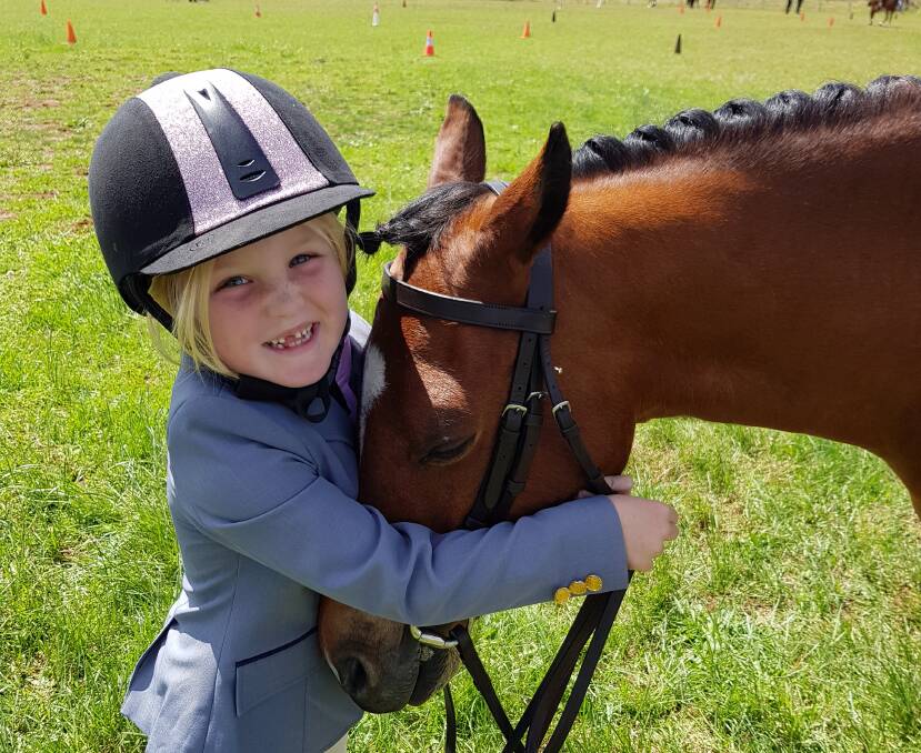 You're never too young to join pony club. Pictured is Jess Sneddon with Skeeter.