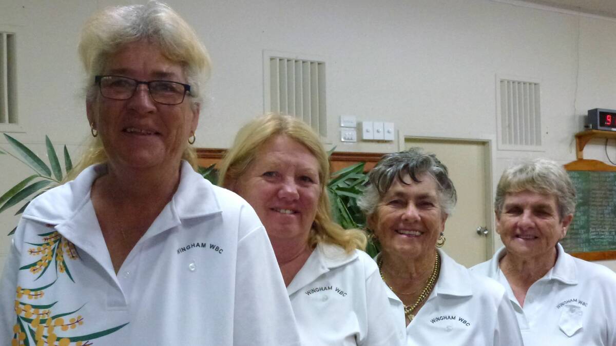 Wingham Women's Bowling Club: Club 4s Championship Winners 2019, from left, Alana Burns (skip), Denise Matheson, Margaret Hinton, and Coral Lockrey.
