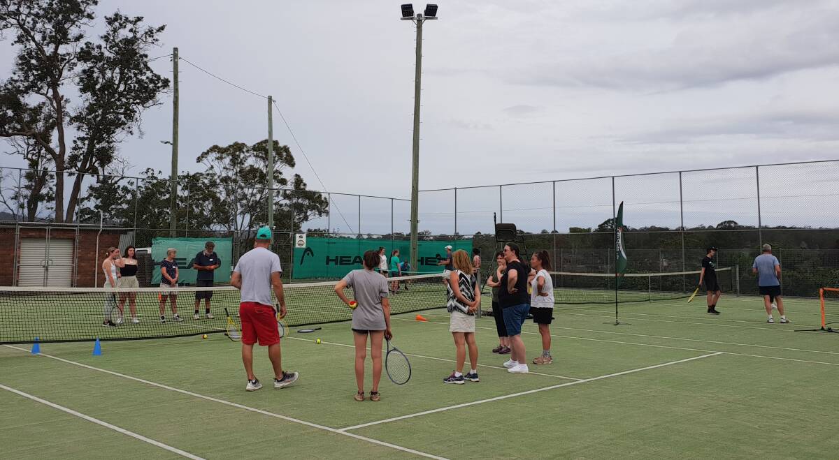 More than 20 people turned up for Wingham Tennis Club's first Open Court Session. Photo supplied